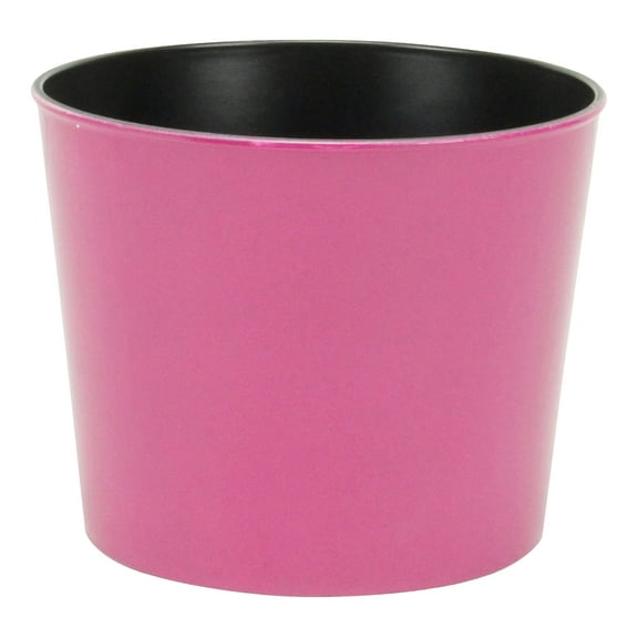 7 Inch Round Tapered Plastic Pot - Hot Pink