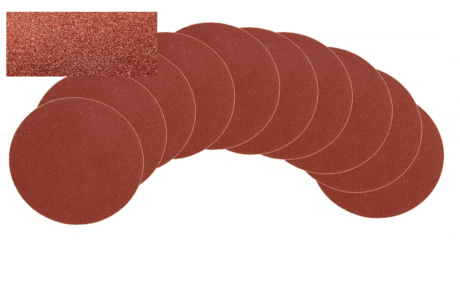 7 Inch Sanding Discs Hook Loop Backed Aluminum Oxide Sandpaper 10Ppack ...