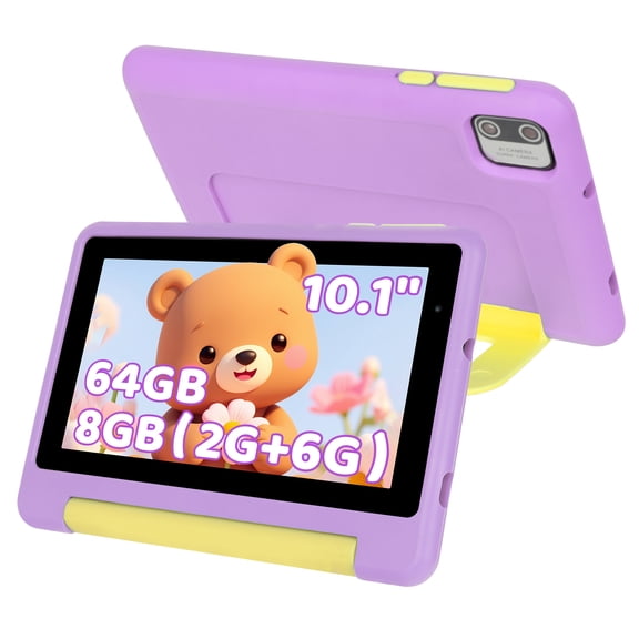 7-Inch Screen,8(2+6)GB RAM, 64GB ROM,2500mAh Battery,0.3MP+2MP Cameras,Wi-Fi, Android 13,Octa-Core Processor.Purple