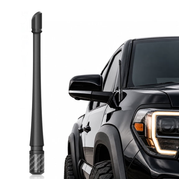 7 Inch Short Stubby Car Antenna Replacement, Compatible with Ford F150 2009-2026 & Bronco 2021-2023, Copper Coil Enhanced Reception, Car Wash Proof Rubber Truck Radio Antenna