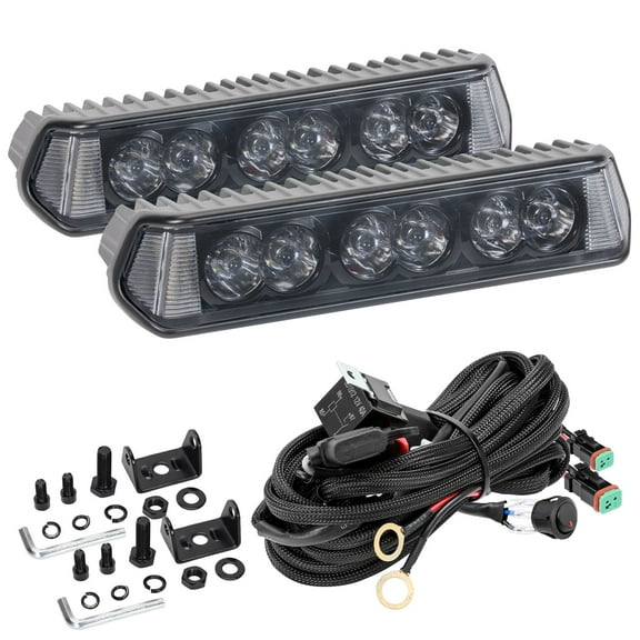 Side Shooter 7 Inch 156W LED Spot Flood Combo, Off Road Light Bar fits Truck ATV UTV Boat 2 Pieces