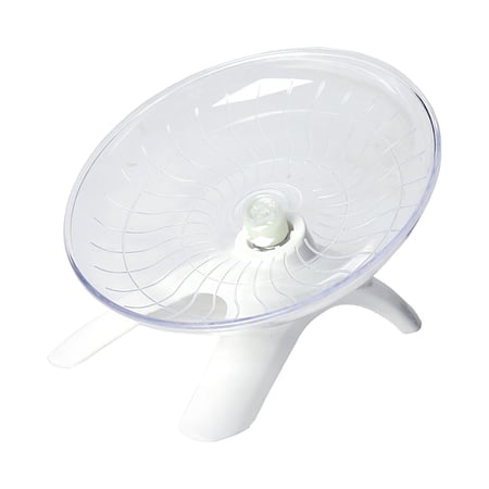 7 Inch Silent Roller Hamster Disc Running Exercise Sports Wheel Platform Gerbil White