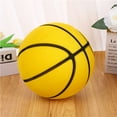 thumbnail image 1 of 7 Inch Silent Training Basketball No Noise High Density Foam Ball for Indoor Dribbling Practice and Exercise Routine Yellow, 1 of 8