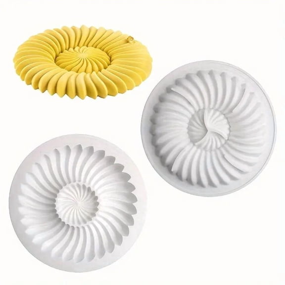 7-Inch Silicone Mousse Cake Mold - 3D Baking Mold for Chocolate and Desserts - Easy Release, Reusable Kitchen Tool