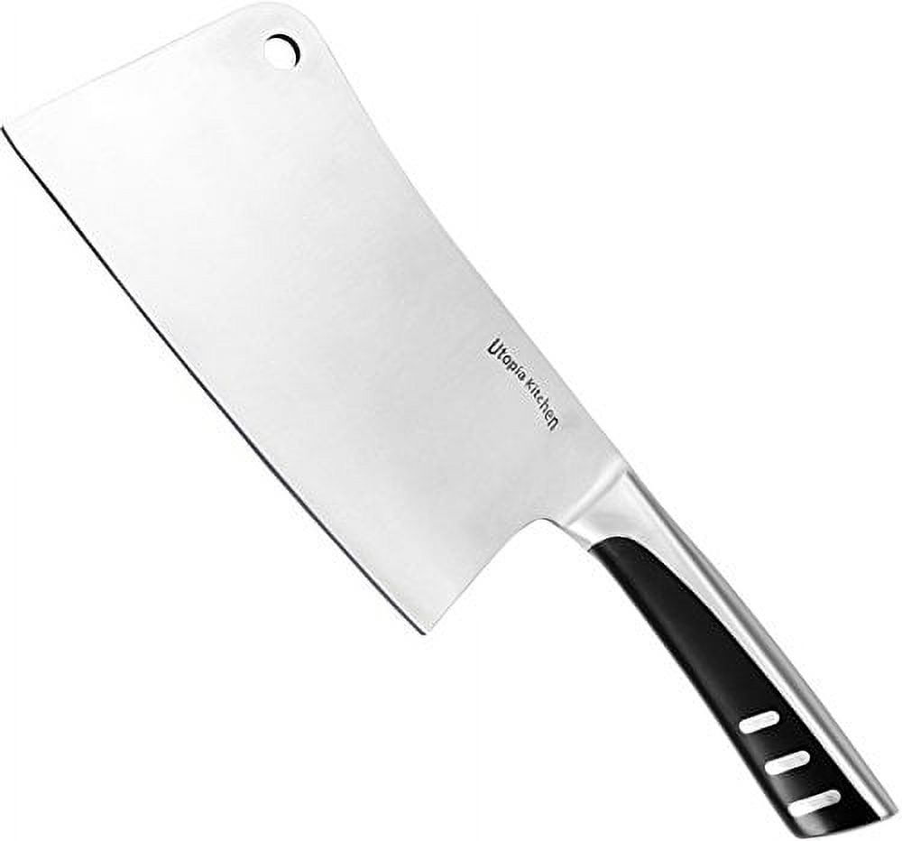 TUO Vegetable Meat Cleaver Knife - Chinese Chef's Knife 7-inch High Carbon  Stainless Steel - Kitchen Knife with G10 Full Tang handle - Black Hawk-S  Knives Including Gift Box 