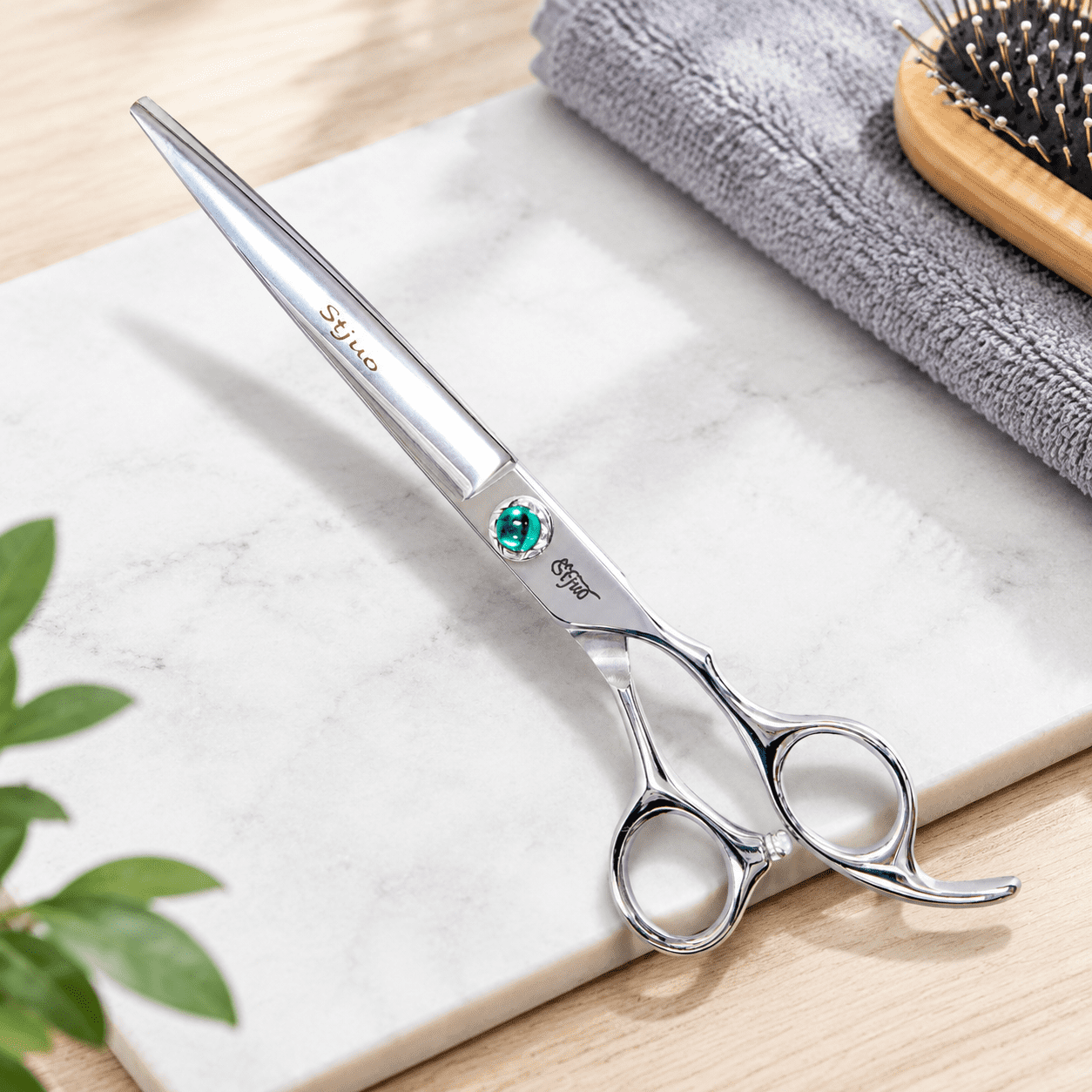 Professional Pets 7 Inch Straight Professional Pet Shears for Dogs Cats and Other Pets ...