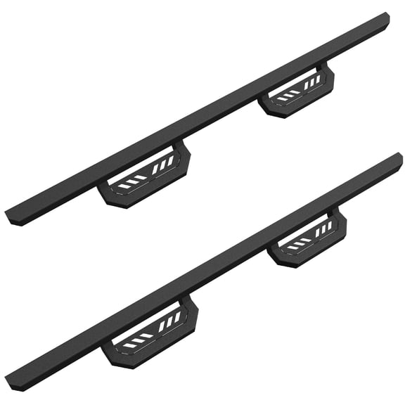 7 Inch Textured Black Running Boards for 2019-2023 Dodge Ram 1500 Extended Cab (Excludes Classic) – Side Step Nerf Bars – Bolt-On Rock Slider Armor – Truck Pickup Accessory – Black Sand