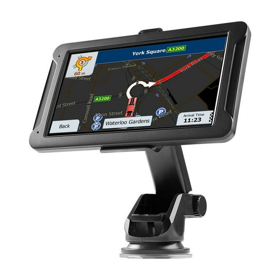 7 Inch Touch Screen GPS Navigation System with Built in Dash Cam Voice Turn by Turn Guidance Speed Red Light Warning Custom Truck Routing for Car Truck RV