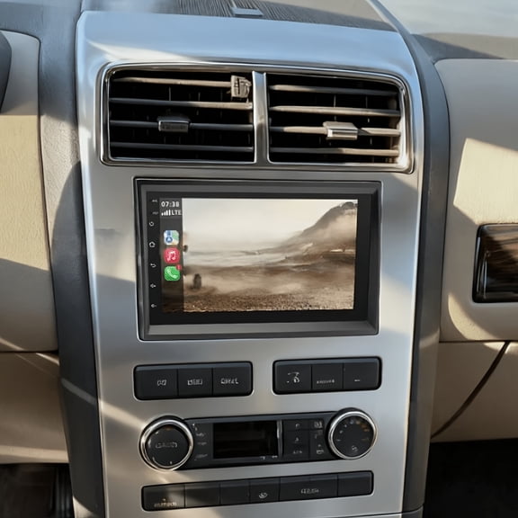 7 Inch Touchscreen Android 15 Car Stereo Head Unit for Lincoln MKX 2007-2009, 2GB+32GB Built-in Wireless CarPlay Android Auto GPS Navigation Multimedia Player