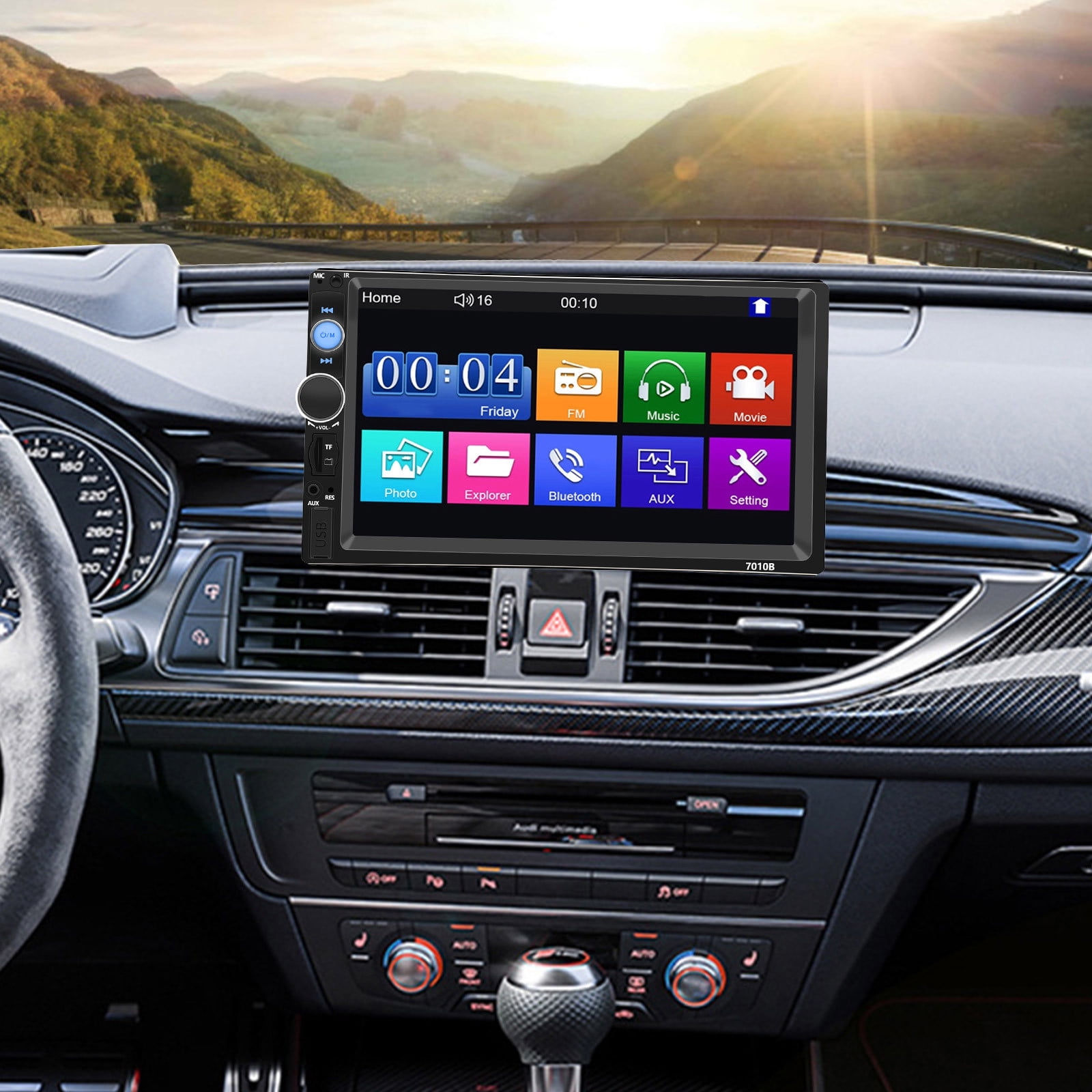 Multimedia Auto 8 Inch 7-Inch Touchscreen Car MP5 Audio Video Player 7010B | Bluetooth 5.0 ...