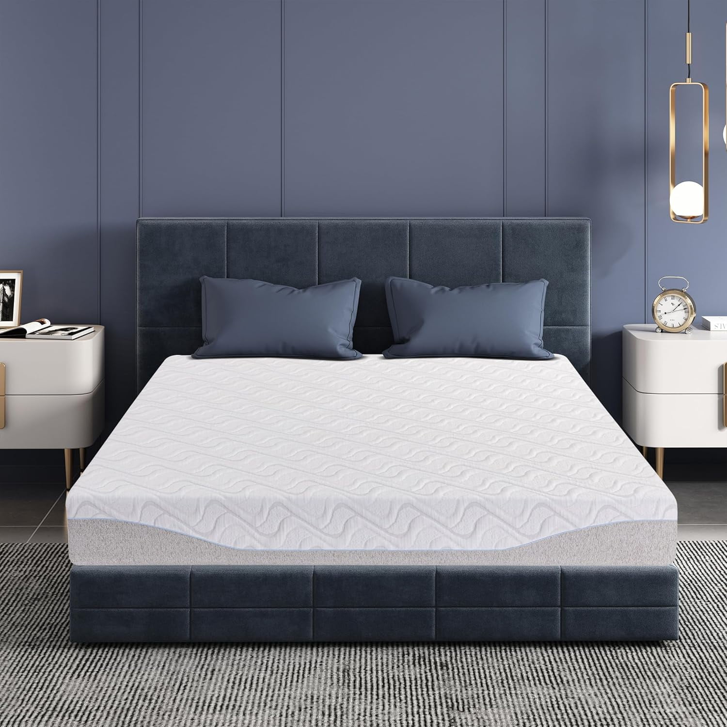 7 Inch Twin Mattress, CertiPURUS Certified Green Tea Gel Memory Foam