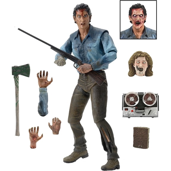 7 Inch Ultimate Ash Action Figure, Evil Dead 2 Movie Character Collectible Figurine