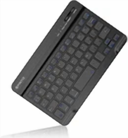 BUTTERFLY- 7 Inch Ultrathin (4Mm) Wireless Bluetooth Keyboard For Ios Android Tablet Black