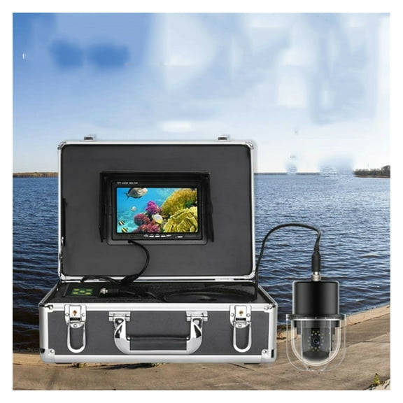 7 Inch Underwater Fishing Video Camera Fish Finder Waterproof 20 LEDs 360 Degree Rotating Dome Rotating Viewing Camera ,Fishing Observation Device