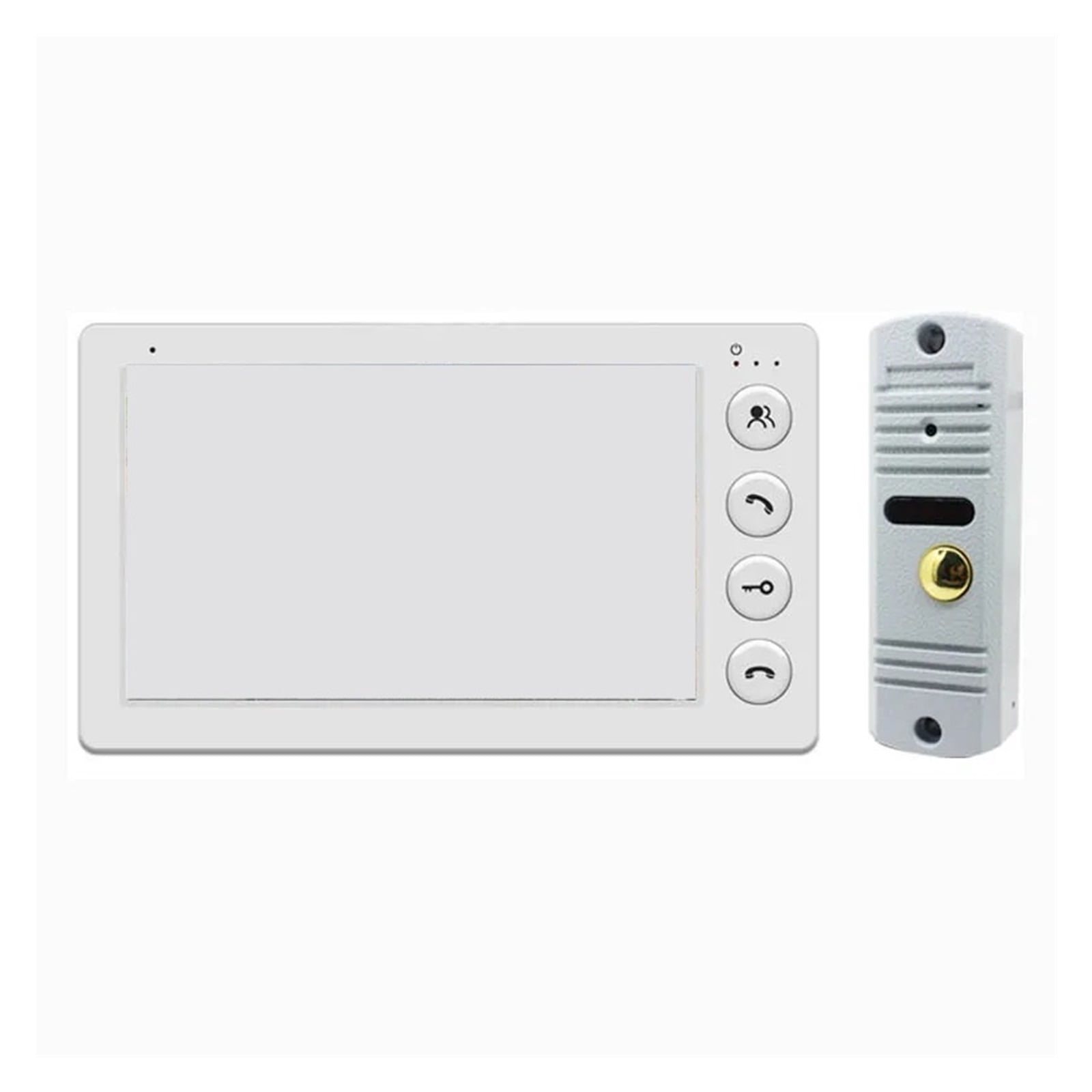 7 Inch Video Intercom System Outdoor Metal Doorbell Waterproof Cold Resistan Video Door Phone For Home Night Vision Lock Unlock ,Crystal-Clear 2K