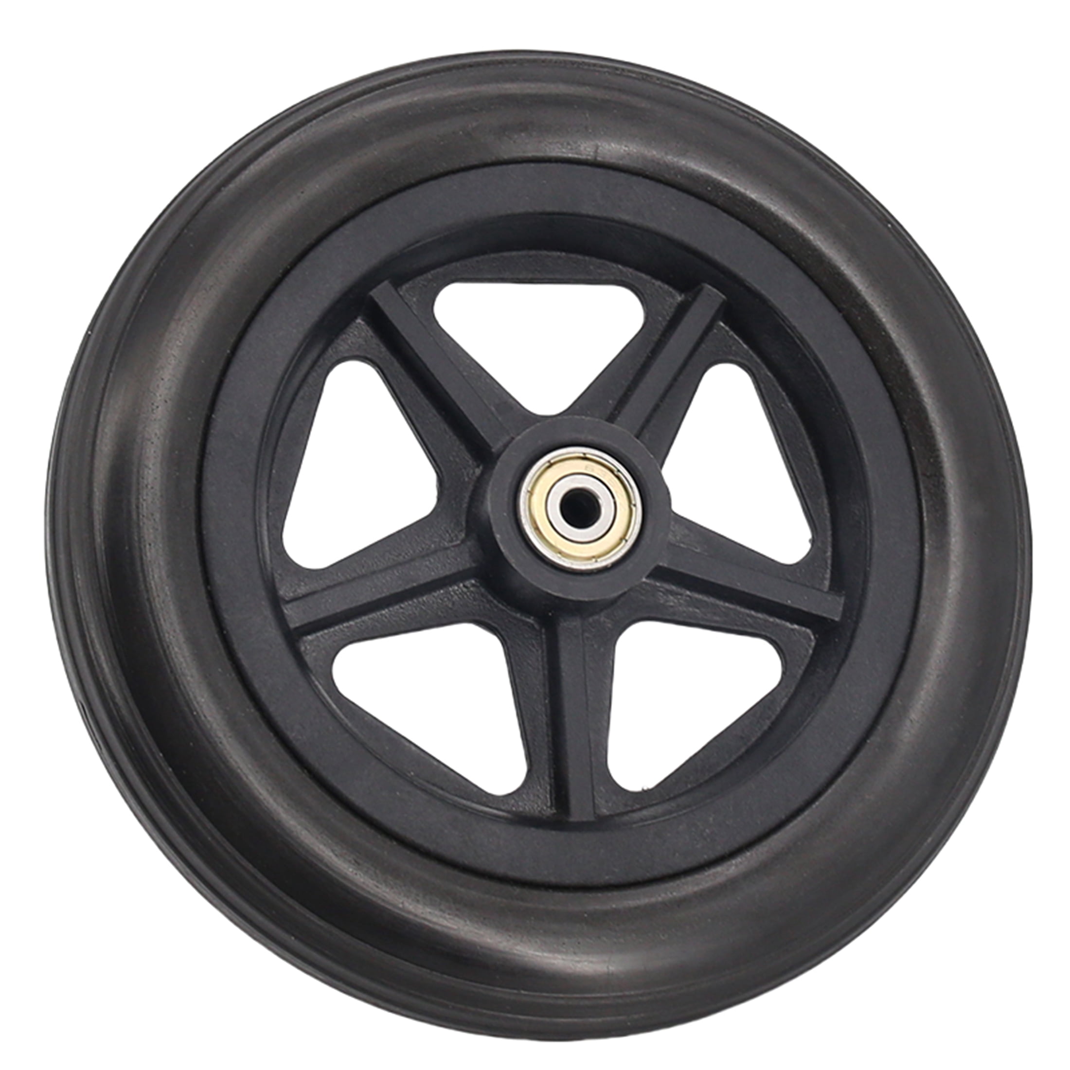 7 Inch Wheelchair Accessories Solid Tire Wheel Heavy Duty Universal Wheel For Front Castor Replacement Parts Furniture Casters