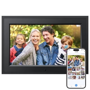 7 Inch WiFi Digital Picture Frame, Electronic Photo Frame with App Control, IPS Display 1024x600, Ideal Gifts for Parents, Kids, Friends