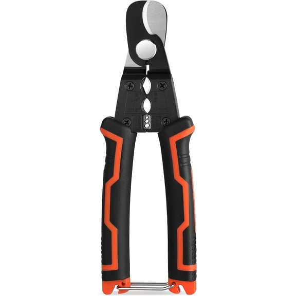 7 Inch Wire Stripper, Cable Cutters, Jacket Removal Cable Stripper, Wire Cutter for Copper, Aluminium Solid and Standard Wire, 4 in 1 Electrical Wire Stripper Tool