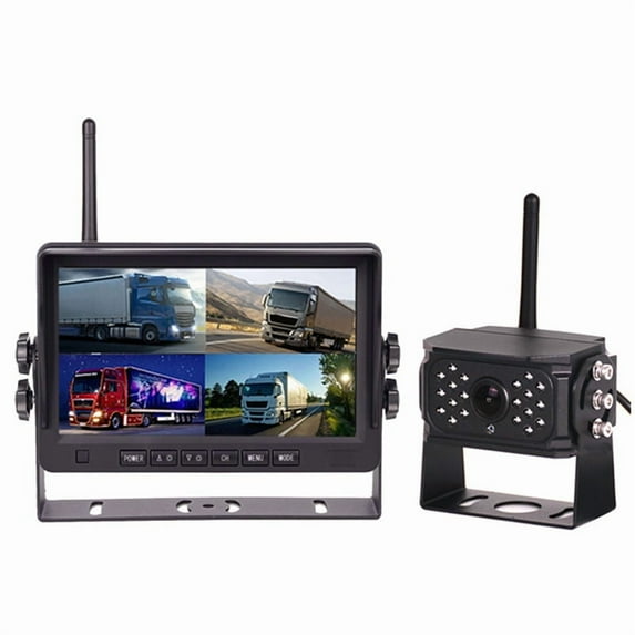 7 Inch Wireless RV Backup Camera System, IPS Display and 1 Rear View Camera, Car Split Recorder