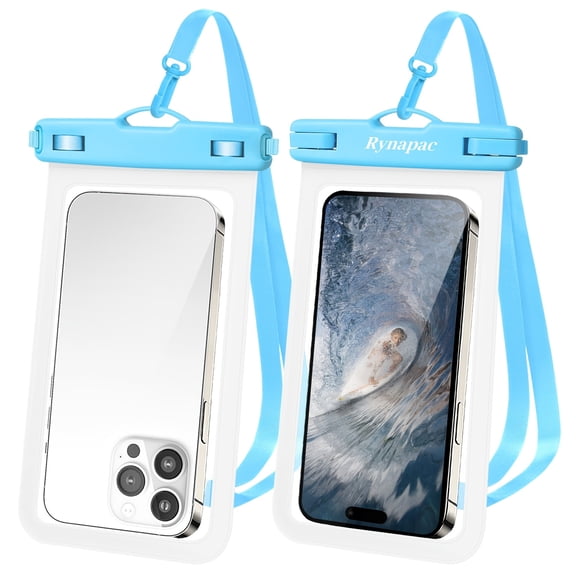 7 Inch XX Dry Phone Pouch Waterproof Case, Fits iPhone XS Plus to 17 Pro Max & Xiaomi 17 Pro, Protective Dry Bag for Rafting Skiing Beach Water Sports