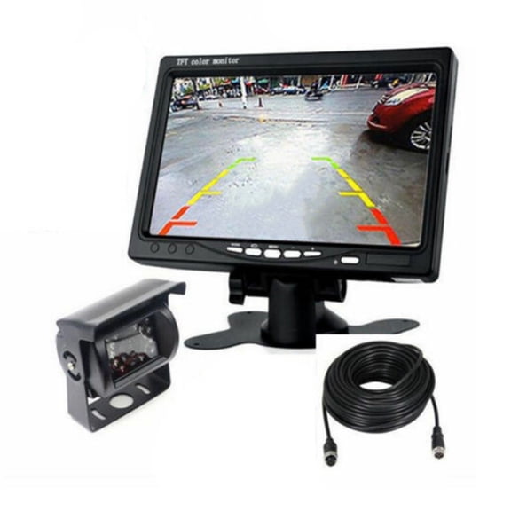 7 Inches Backup Monitor HD Night Vision Camera Parking Assist Camera Waterproof Camera for Truck RV
