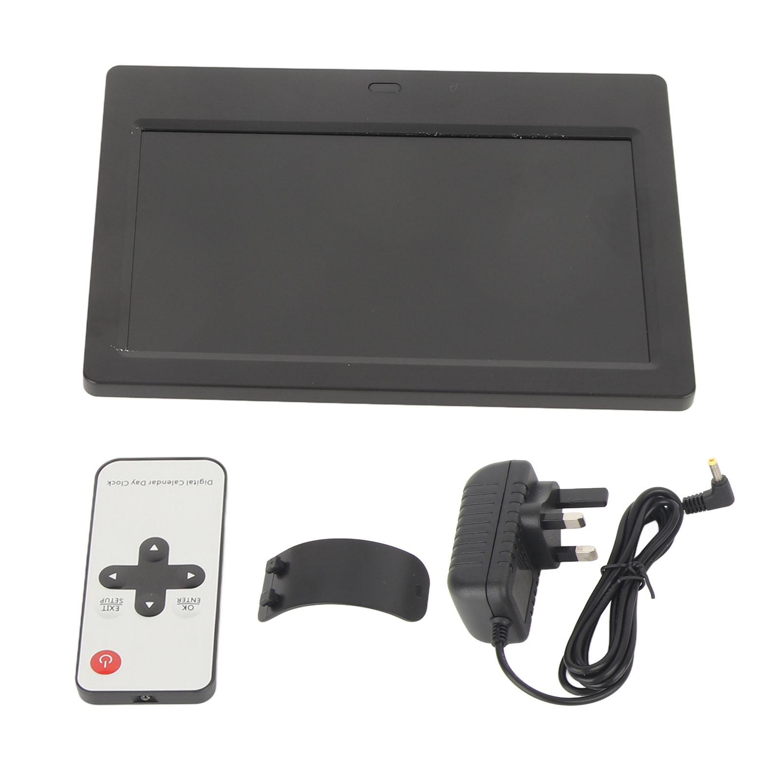 7 Inches Black Brightness Alarm Clock WIFI Synchronous Update With ...