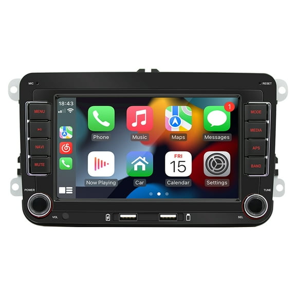 7 Inches Car GPS Navigation Android 12 WiFi Bluetooth 5.1 Player 2GB+64GB for Car RDS Radio Wired and Wireless with Carplay and Android Auto Player Steering Wheel Control Driving Recorder