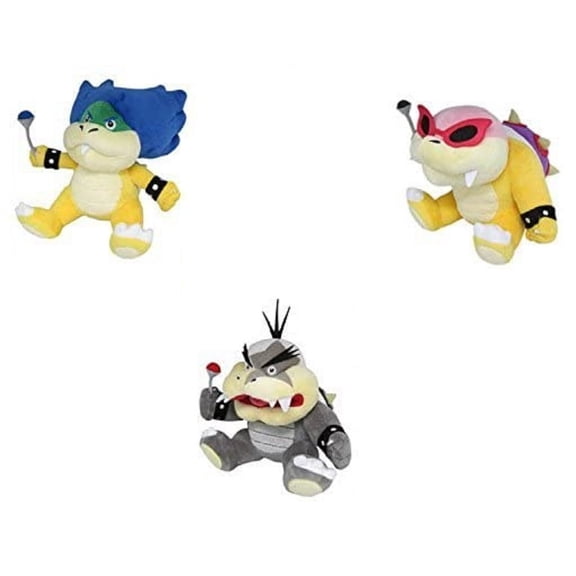 7 Inches Morton Jr Ludwig Roy Koopa Plush Koopalings Stuffed Doll Animals Figure Soft Anime Collection New (Morton Ludwig & Roy)