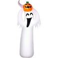 thumbnail image 1 of 7' Inflatable Ghost and Pumpkin, 1 of 2