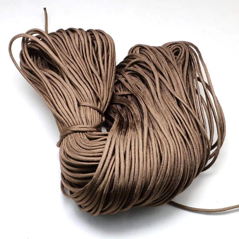 7 Inner Cores Polyester Spandex Cord Ropes Solid color for Rope Bracelets Making Saddle Brown 4~5mm 109.36 yards(100m)/bundle 420~500g/bundle