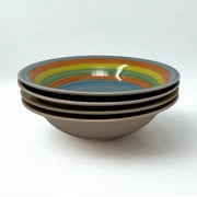 7" Iron Stone Ceramic Bowl Assorted Patterns - Set of 6