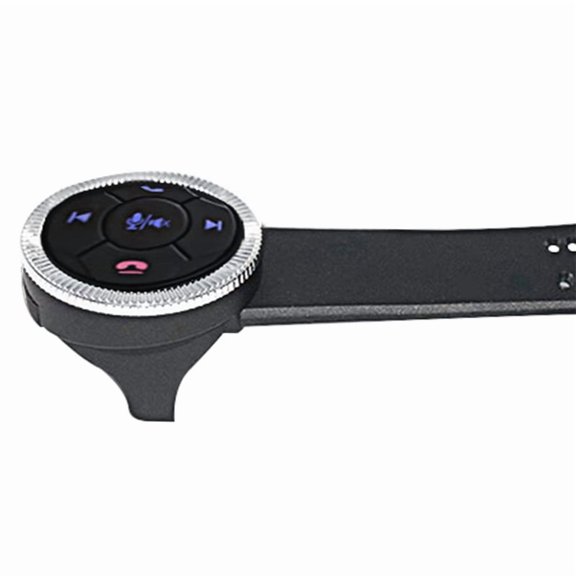 7-Key Car Wireless Steering Wheel Remote Control Button with Backlight Car Radio DVD for Android GPS Accessories Silver