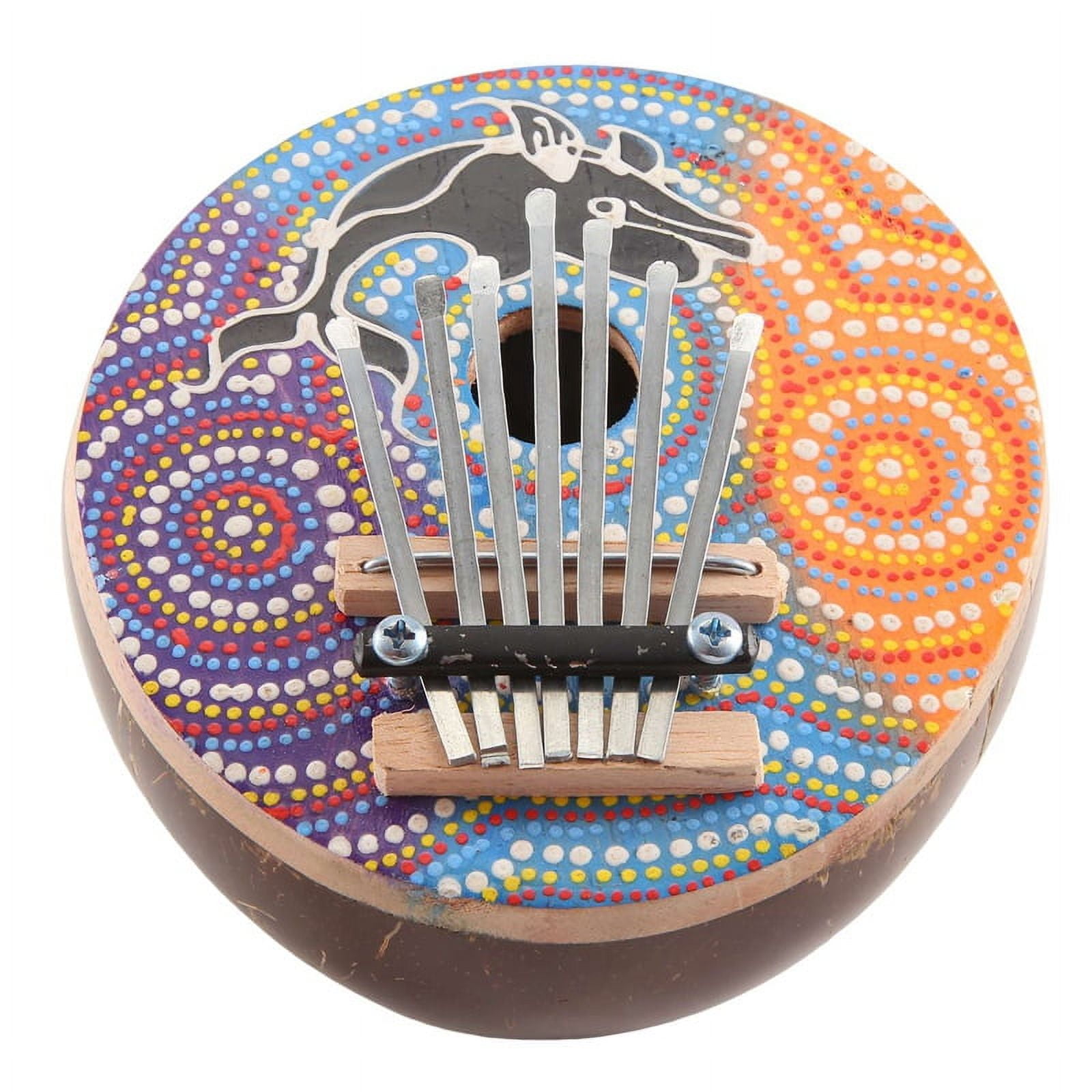 7 Key Tuneable Coconut Mbira Portable Kalimba Adjustable Finger Thumb Piano Musical Instrument