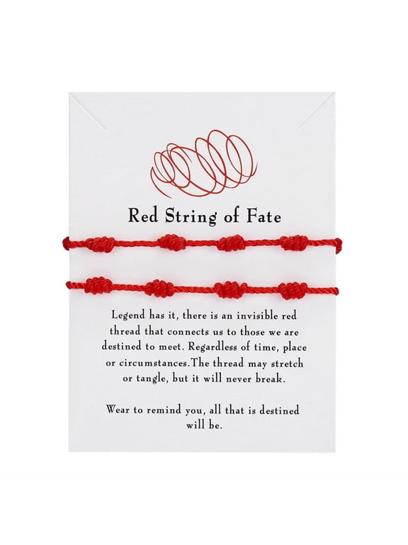 7 Knots Red String Bracelet Handmade for Protection Eye Good Luck Amulet for Success Prosperity Couple's Friendship Brac