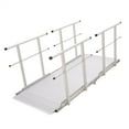 thumbnail image 1 of 7' L Silver Spring Folding Aluminum Wheelchair Access Ramp with Handrails, 1 of 7