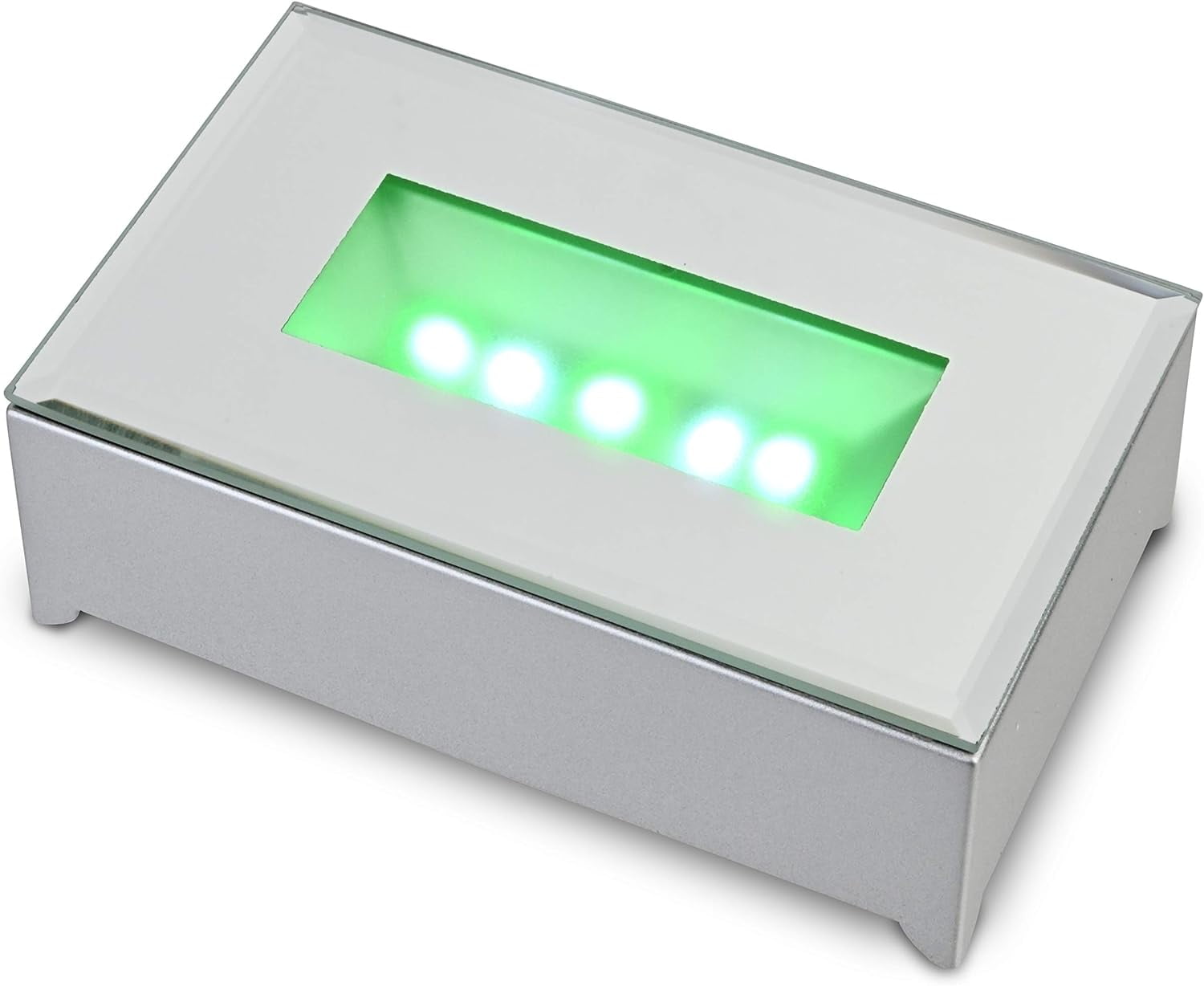 7 LED Lighted Base For Glass Art LED Display Base Battery Operated