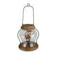 thumbnail image 1 of CC Outdoor Living 7" LED Lighted Solar Powered Outdoor Garden Lantern with Flowers, 1 of 5