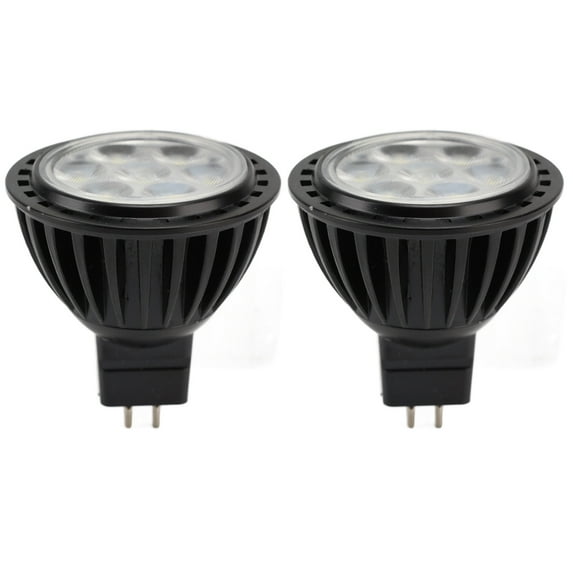 7-LED Spotlights, Low Power, 110-240V, Bright White Light Energy-Efficient 7W MR16 LED Bulbs, 2-Pack