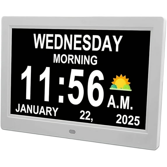 7 quot Large Screen Digital Picture Frame Dementia Clock for Elderly 7 quot Large Screen Digital Picture Frame Dementia Clock for Elderly