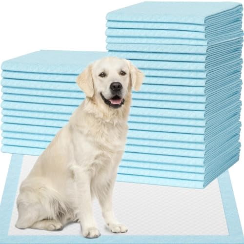 7 Layer Dog Pads 30x28 Inch, 30 Count - Super Absorbent Dog Pee Pads Extra Large, Tear-Resistant Thick Disposable Training Pads for Dogs & Cats