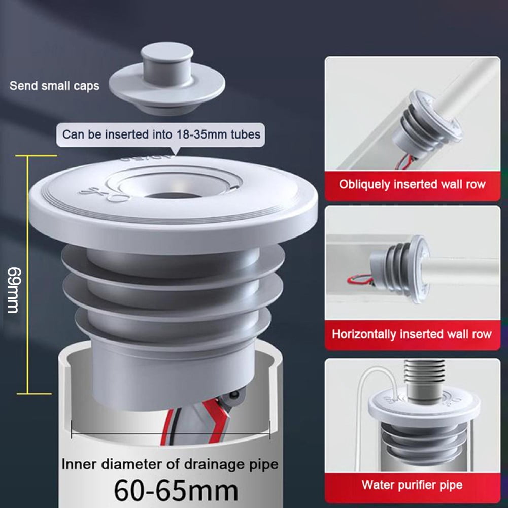 7-Layer Upgraded Silicone Drains Sewer Pipe Sealing Ring | Anti ...