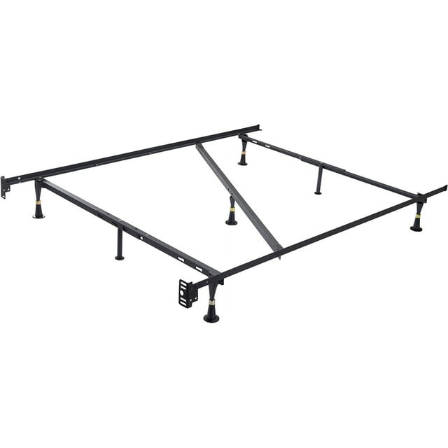  7Leg Heavy Duty Metal Full Size Bed Frame with Center Support and
