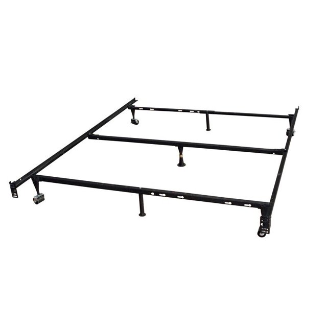 7Leg Heavy Duty Metal Queen Size Bed Frame with Center Support