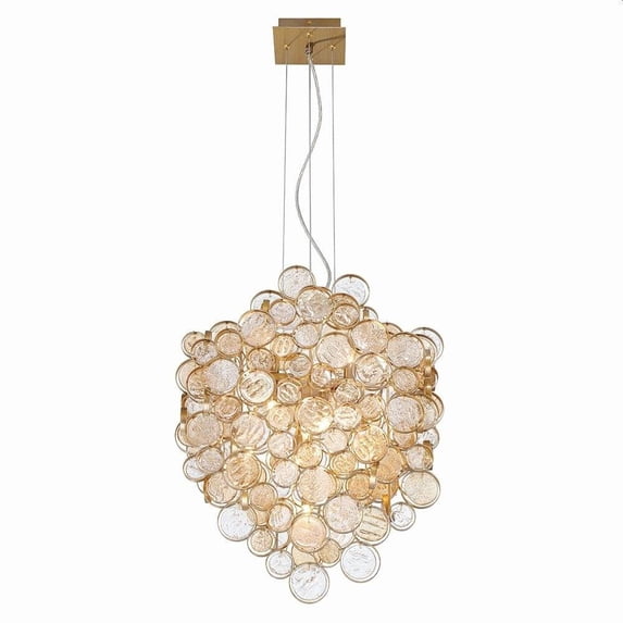 7 Light Chandelier in Traditional and Transitional Style-25 inches Tall and 10.5 inches Wide-Antique Gold Finish Bailey Street Home 79-Bel-4636059