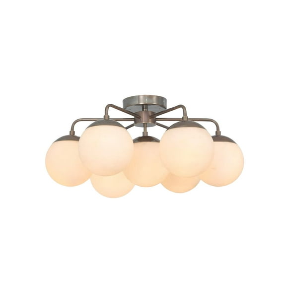 7 Light Globe Mid Century Brass Sputnik chandelier light Fixture