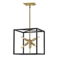 thumbnail image 1 of 7 Light Small Convertible Pendant in Transitional and Modern and Mid-Century Modern Style-14 inches Tall and 13 inches Wide-Black Finish Bailey Street, 1 of 1