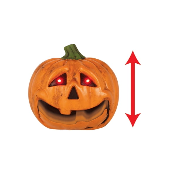 7" Light Up Talking Jack O' Lantern Decoration