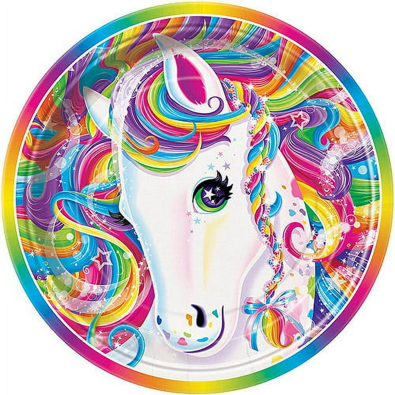 Buy Lisa Frank Party Supplies and Birthday Decorations Featuring Rainbow  Majesty - With Plates and Napkins Online at desertcartUAE