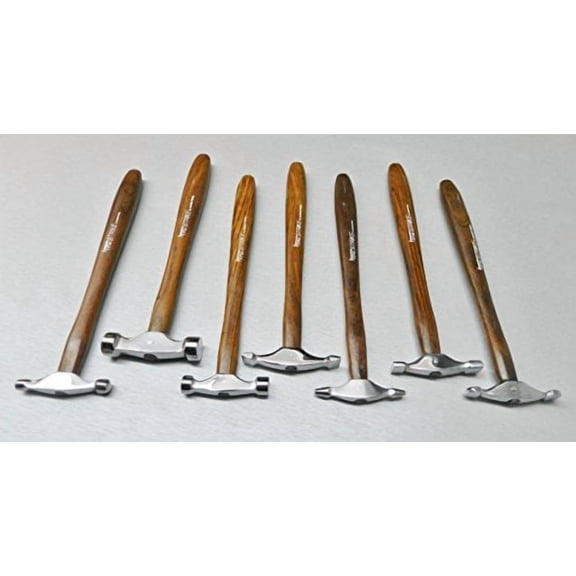 7 MINI TRUSTRIKE HAMMERS WITH STAND DESIGNING JEWELRY METALSMITH FORMING SHAPING