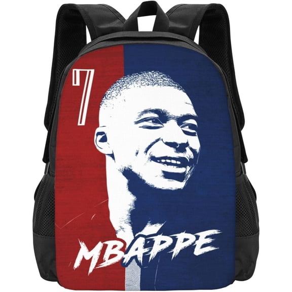 #7 Mbappe #10 Adult Simplicity Backpacks Bag Laptop Bag Bookbag Backpack 16.5 Inch For Daily